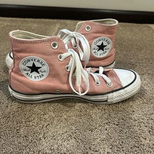 Pink Chuck Taylor All Star Converse High Tops